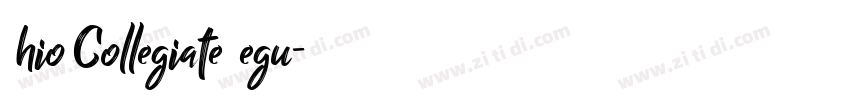 Ohio Collegiate Regu字体转换